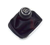 QRDKKL Gear Shift Knob Stick Head for VW for Golf for Bora for Jetta for GTI MK4 5/6 Speed 23mm Gear Shift Knob Lever Shifter Gaiter Boot(6 Speed 23 mm D)