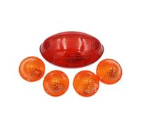QRDKKL Motorcycle Rear Tail Light For Triumph For Bonneville SE T100 Motorcycle LED Rear Tail Light Brake Blinker Turn Signal Integrated Lamp(Red)