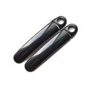 QRDKKL Side Outer Door Handle for Seat for Ibiza MK3 6L 2003 2004 2005 2006 2007 2008 2009 Chrome Carbon Fiber Car Door Handle Covers Car Stickers Car Exterior Door Handles(Model F)