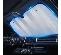 QREDTA Car Front Windshield Sun Shade Umbrella, for Audi Q4 e-tron Cover UV Block Foldable Protector Heat Insulation Windscreen Visor