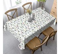 qrESONES Polyester Rectangle Table Cover Dust-Proof Tabletop Wrinkle Resistant Table Cover for Dining Party Indoor Outdoor,Stranger Letter Things