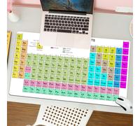 QRFASFZO Mouse Pad 31.5 × 12 inch Extended Large Mouse Mat Desk Pad, Stitched Edges Mousepad,Non-Slip Rubber Base,Periodic Table,Inspirational Science Chemistry Elements,Gaming Mouse Pad XL