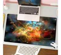 QRFASFZO Mouse Pad 31.5 × 12 inch Extended Large Mouse Mat Desk Pad, Stitched Edges Mousepad,Non-Slip Rubber Base,The cosmic energy is shown in the symphony of colors, mysterious,Gaming Mouse Pad XL