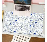 QRFASFZO Mouse Pad 31.5 × 12 inch Extended Large Mouse Mat Desk Pad, Stitched Edges Mousepad,Non-Slip Rubber Base,Kids Science Chemistry Geometry Math Nerd Geek and Genius Themed,Gaming Mouse Pad XL