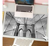QRFASFZO Mouse Pad 31.5 × 12 inch Extended Large Mouse Mat Desk Pad, Stitched Edges Mousepad,Non-Slip Rubber Base,JoyArty Photo of the kitchen Bridge Weaves, series,Gaming Mouse Pad XL