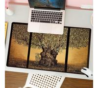 QRFASFZO Mouse Pad 31.5 × 12 inch Extended Large Mouse Mat Desk Pad, Stitched Edges Mousepad,Non-Slip Rubber Base,The eternal olive tree under nature,Olive tree horror ode to natu,Gaming Mouse Pad XL