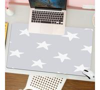 QRFASFZO Mouse Pad 31.5 × 12 inch Extended Large Mouse Mat Desk Pad, Stitched Edges Mousepad,Non-Slip Rubber Base,Irregular Hand Drawn Stars Seamless Vector Patterns. Simple Starr,Gaming Mouse Pad XL