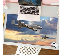 QRFASFZO Mouse Pad 31.5 × 12 inch Extended Large Mouse Mat Desk Pad, Stitched Edges Mousepad,Non-Slip Rubber Base,Military Jets Soaring Through the Dramatic Skies,Aerial Dance of,Gaming Mouse Pad XL