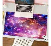 QRFASFZO Mouse Pad 31.5 × 12 inch Extended Large Mouse Mat Desk Pad, Stitched Edges Mousepad,Non-Slip Rubber Base,Stunning display of cosmic nebulae, magnificent scenery of colorf,Gaming Mouse Pad XL