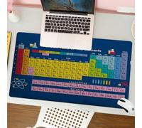 QRFASFZO Mouse Pad 31.5 × 12 inch Extended Large Mouse Mat Desk Pad, Stitched Edges Mousepad,Non-Slip Rubber Base,Informational periodic table of elements, detailed periodic table,Gaming Mouse Pad XL