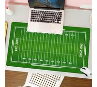 QRFASFZO Mouse Pad 31.5 × 12 inch Extended Large Mouse Mat Desk Pad, Stitched Edges Mousepad,Non-Slip Rubber Base,Football,Field of the Game Strategy Tactics End Zone Touchdown Sp,Gaming Mouse Pad XL