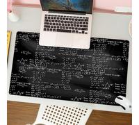 QRFASFZO Mouse Pad 31.5 × 12 inch Extended Large Mouse Mat Desk Pad, Stitched Edges Mousepad,Non-Slip Rubber Base,Mathematical formulas and calculations vector background seamless,Gaming Mouse Pad XL