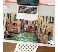 QRFASFZO Mouse Pad 31.5 × 12 inch Extended Large Mouse Mat Desk Pad, Stitched Edges Mousepad,Non-Slip Rubber Base,Venice, Italian city on the water Historical landmark,Gaming Mouse Pad XL