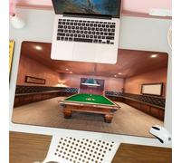 QRFASFZO Mouse Pad 31.5 × 12 inch Extended Large Mouse Mat Desk Pad, Stitched Edges Mousepad,Non-Slip Rubber Base,Modern Decor,Entertainment in Mansion Pool Table Billiard Lifesty,Gaming Mouse Pad XL