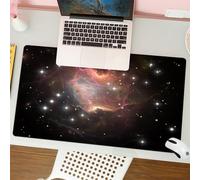 QRFASFZO Mouse Pad 31.5 × 12 inch Extended Large Mouse Mat Desk Pad, Stitched Edges Mousepad,Non-Slip Rubber Base,Starry sky, a fascinating nebula illuminated by nearby stars in v,Gaming Mouse Pad XL
