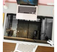QRFASFZO Mouse Pad 31.5 × 12 inch Extended Large Mouse Mat Desk Pad, Stitched Edges Mousepad,Non-Slip Rubber Base,Industrial complex, entrance to an old factory building dating fr,Gaming Mouse Pad XL