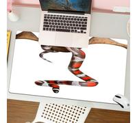 QRFASFZO Mouse Pad 31.5 × 12 inch Extended Large Mouse Mat Desk Pad, Stitched Edges Mousepad,Non-Slip Rubber Base,Pueblan milk snake or Campbell's milk snake,Gaming Mouse Pad XL