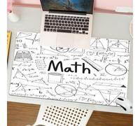 QRFASFZO Mouse Pad 31.5 × 12 inch Extended Large Mouse Mat Desk Pad, Stitched Edges Mousepad,Non-Slip Rubber Base,Math Classroom Decor, Math Text,Gaming Mouse Pad XL