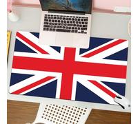 QRFASFZO Mouse Pad 31.5 × 12 inch Extended Large Mouse Mat Desk Pad, Stitched Edges Mousepad,Non-Slip Rubber Base,United Kingdom Flag vector isolated on transparent background. Th,Gaming Mouse Pad XL