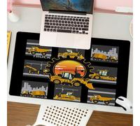 QRFASFZO Mouse Pad 31.5 × 12 inch Extended Large Mouse Mat Desk Pad, Stitched Edges Mousepad,Non-Slip Rubber Base,Urban architectural art, a series of eye-catching yellow building,Gaming Mouse Pad XL