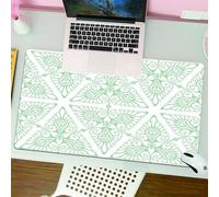 QRFASFZO Mouse Pad 31.5 × 12 inch Extended Large Mouse Mat Desk Pad, Stitched Edges Mousepad,Non-Slip Rubber Base,Vintage, classic floral design in Art Nouveau style with Renaissa,Gaming Mouse Pad XL