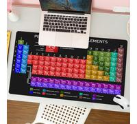 QRFASFZO Mouse Pad 31.5 × 12 inch Extended Large Mouse Mat Desk Pad, Stitched Edges Mousepad,Non-Slip Rubber Base,Periodic Table of the Elements with atomic number weight and symb,Gaming Mouse Pad XL