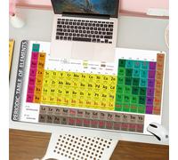 QRFASFZO Mouse Pad 31.5 × 12 inch Extended Large Mouse Mat Desk Pad, Stitched Edges Mousepad,Non-Slip Rubber Base,Periodic table of elements, a comprehensive chart with color clas,Gaming Mouse Pad XL
