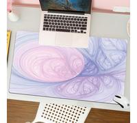 QRFASFZO Mouse Pad 31.5 × 12 inch Extended Large Mouse Mat Desk Pad, Stitched Edges Mousepad,Non-Slip Rubber Base,Art pattern with soft gradients,Liquid - Soft Color,Art Exhibitio,Gaming Mouse Pad XL