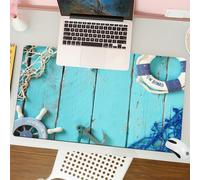 QRFASFZO Mouse Pad 31.5 × 12 inch Extended Large Mouse Mat Desk Pad, Stitched Edges Mousepad,Non-Slip Rubber Base,Symphony of colors and water, image of mirror of water quintet, p,Gaming Mouse Pad XL