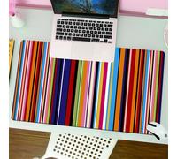 QRFASFZO Mouse Pad 31.5 × 12 inch Extended Large Mouse Mat Desk Pad, Stitched Edges Mousepad,Non-Slip Rubber Base,abstract colorful lines decoration，Shining pattern background,Gaming Mouse Pad XL