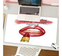 QRFASFZO Mouse Pad 31.5 × 12 inch Extended Large Mouse Mat Desk Pad, Stitched Edges Mousepad,Non-Slip Rubber Base,Remedy for a bad day- How lipsticks turn emotions with colored st,Gaming Mouse Pad XL