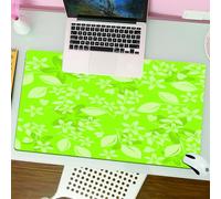 QRFASFZO Mouse Pad 31.5 × 12 inch Extended Large Mouse Mat Desk Pad, Stitched Edges Mousepad,Non-Slip Rubber Base,Green spring flowers and thriving fresh summer meadow graphic pri,Gaming Mouse Pad XL