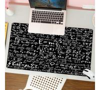 QRFASFZO Mouse Pad 31.5 × 12 inch Extended Large Mouse Mat Desk Pad, Stitched Edges Mousepad,Non-Slip Rubber Base,series of intensive physical and mathematical equations on the bl,Gaming Mouse Pad XL