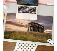 QRFASFZO Mouse Pad 31.5 × 12 inch Extended Large Mouse Mat Desk Pad, Stitched Edges Mousepad,Non-Slip Rubber Base,enshaw MonumentPenshaw Monument a copy of the Greek Temple of Hep,Gaming Mouse Pad XL