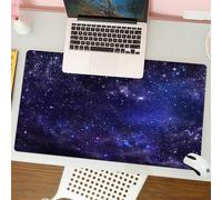 QRFASFZO Mouse Pad 31.5 × 12 inch Extended Large Mouse Mat Desk Pad, Stitched Edges Mousepad,Non-Slip Rubber Base,Galaxy Set, sky stars in the night sky stardust with magical fant,Gaming Mouse Pad XL