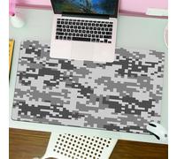 QRFASFZO Mouse Pad 31.5 × 12 inch Extended Large Mouse Mat Desk Pad, Stitched Edges Mousepad,Non-Slip Rubber Base,Camo,Digital Pixel Effect Modern Design Conceptual Commando Inspi,Gaming Mouse Pad XL