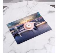 QRFASFZO Table Mats Set of 6, Place Mats Table Placemats Washable Non-slip Heat Insulation Woven Vinyl for,Saint Petersburg. Russia. Bridge of Peter the Great at sunset. The drawbridges of P,12x18 in