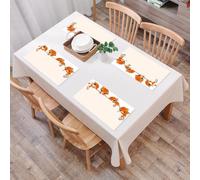 QRFASFZO Table Mats Set of 6, Place Mats Table Placemats Washable Non-slip Heat Insulation Woven Vinyl for,Four orange tabby kittens with unique stripes and innocent eyes，Make the vision irr,12x18 in