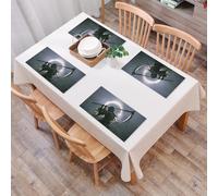 QRFASFZO Table Mats Set of 6, Place Mats Table Placemats Washable Non-slip Heat Insulation Woven Vinyl for,Death of the eclipse and the death of the sickle, the god of death in the dim ine,12x18 in