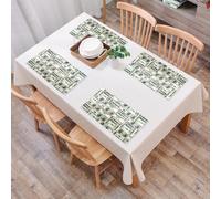 QRFASFZO Table Mats Set of 6, Place Mats Table Placemats Washable Non-slip Heat Insulation Woven Vinyl for,Money background dollar banknotes a pile of one hundred US dollar banknotes image,12x18 in