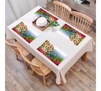 QRFASFZO Table Mats Set of 6, Place Mats Table Placemats Washable Non-slip Heat Insulation Woven Vinyl for,Manarola- beautiful village in Cinque terre Liguria Italy,12x18 in