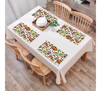 QRFASFZO Table Mats Set of 6, Place Mats Table Placemats Washable Non-slip Heat Insulation Woven Vinyl for,Mexican decorations, Viva Mexico with native elements Poncho Tequila Salsa Hot Pe1,12x18 in