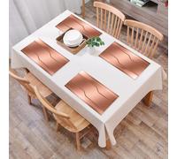 QRFASFZO Table Mats Set of 6, Place Mats Table Placemats Washable Non-slip Heat Insulation Woven Vinyl for,Industrial,Realistic Looking Steel Surface Print Plate Bar Image Technology Inspire,12x18 in
