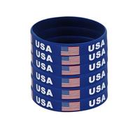 QRH 6PCS Mexico Flag Silicone Bracelets Set Mexican Immigrants Rubber Bracelets Immigration Protest Sign Bangles Support Immigrants Bracelet Jewelry, Bouncy, Silicone, no gemstone