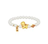 QRH Chinese New Year of The Horse Bracelets Horse Stone Beaded Stretch Bracelet Zodiac Horses Red String Rope Bracelets Good Luck Amulet Blessing New Year Bracelet Gift, Stretchy Size, Stone, no