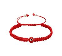 QRH Handmade Braided Evil Eye Bracelets for Women Men Multi-colored String Evil Eyes Bracelets Protection Good Luck Amulet Turkish Thread String Rope Bracelet, Adjustable Size, Nylon, no gemstone