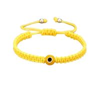 QRH Handmade Braided Evil Eye Bracelets for Women Men Multi-colored String Evil Eyes Bracelets Protection Good Luck Amulet Turkish Thread String Rope Bracelet, Adjustable Size, Nylon, no gemstone