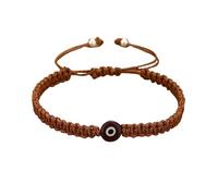 QRH Handmade Braided Evil Eye Bracelets for Women Men Multi-colored String Evil Eyes Bracelets Protection Good Luck Amulet Turkish Thread String Rope Bracelet, Adjustable Size, Nylon, no gemstone