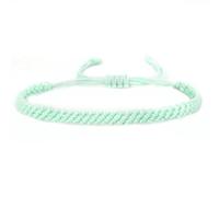 QRH Handmade Braided String Rope Bracelets Simple Adjustable Woven Bracelet Tibetan Buddhist Protection Good Luck Kabbalah Amulet String Boho Summer Surfer Bracelets Waterproof Anklets, Adjustable