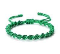 QRH Twisted Woven String Rope Bracelet for Women Men Tibetan Buddhist Sprial Braided Rope Bracelets Kabbalah Amulet Protection String Waterproof Summer Surfer Bracelets Anklets, Adjustable Size, Nylon